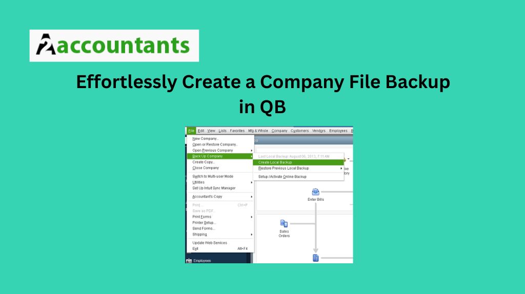 Effortlessly Create a Company File Backup in QB