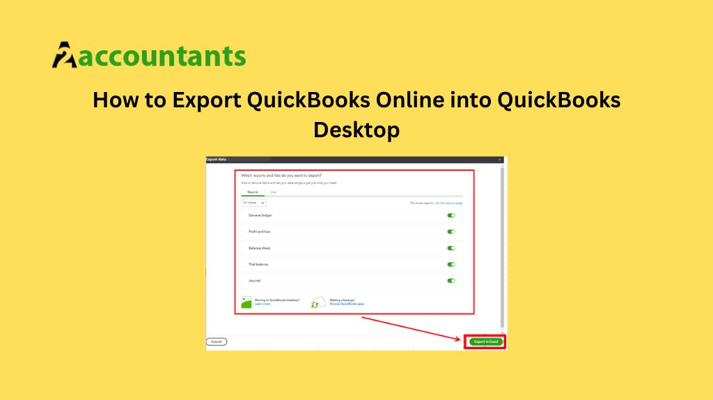 How to Export QuickBooks Online into QuickBooks Desktop