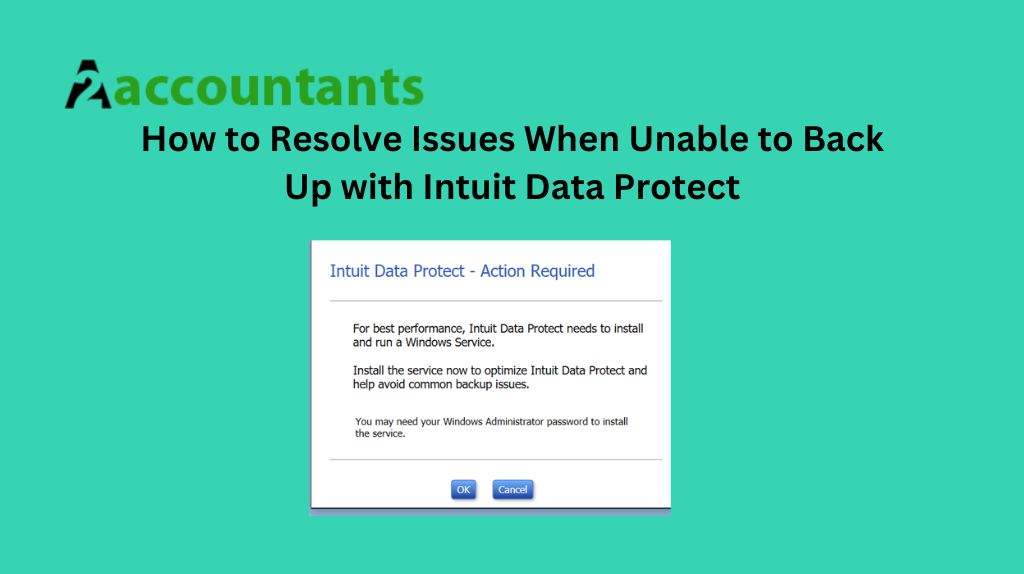 How to Resolve Issues When Unable to Back Up with Intuit Data Protect