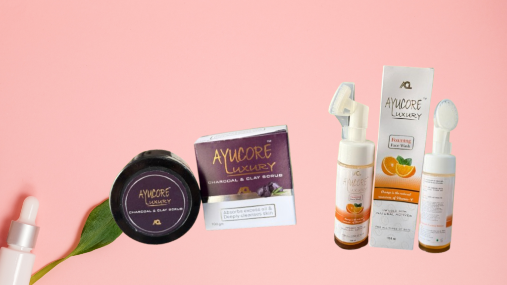 Get Glowing Skin with Ayucoreluxury: Charcoal Scrub for Blackheads & Best Face Wash for Radiance!.