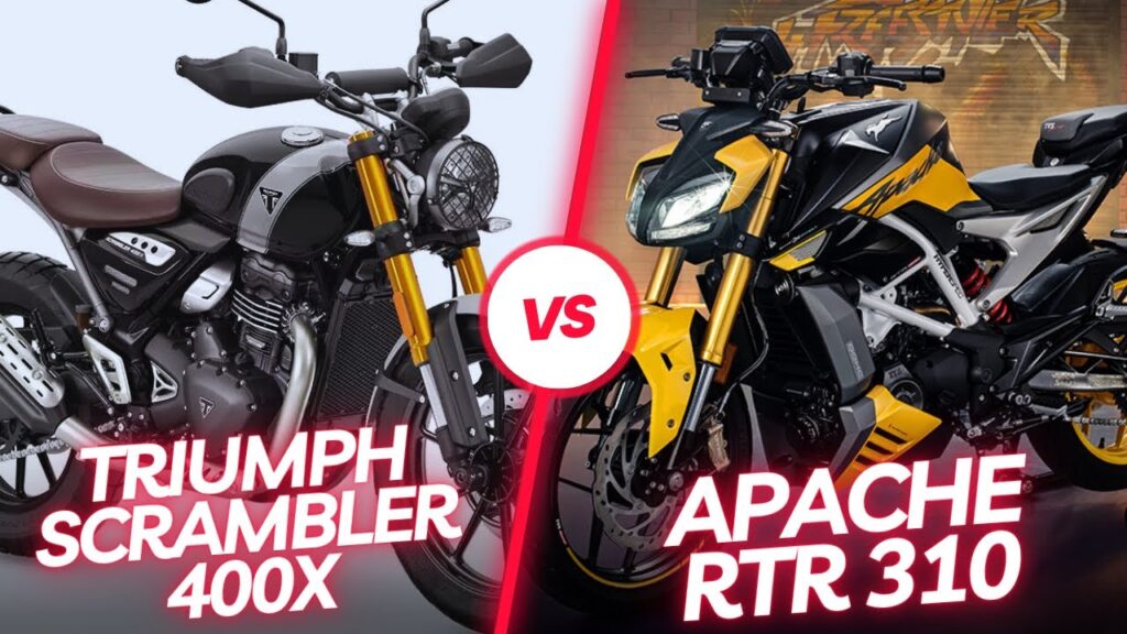 A Comparison Between Apache RTR 310 and Scrambler 400