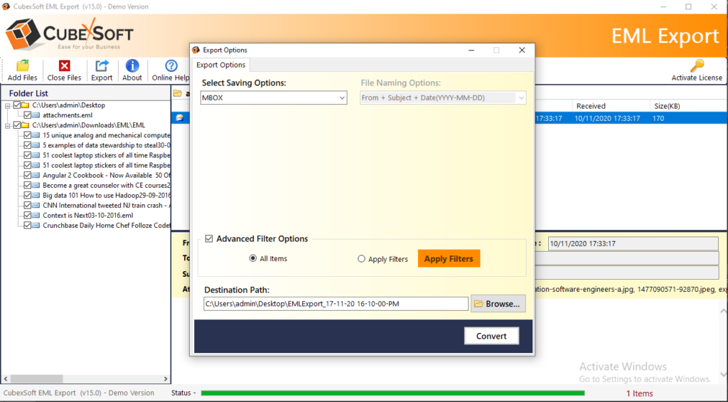 How Do I Move EML Files to MBOX?