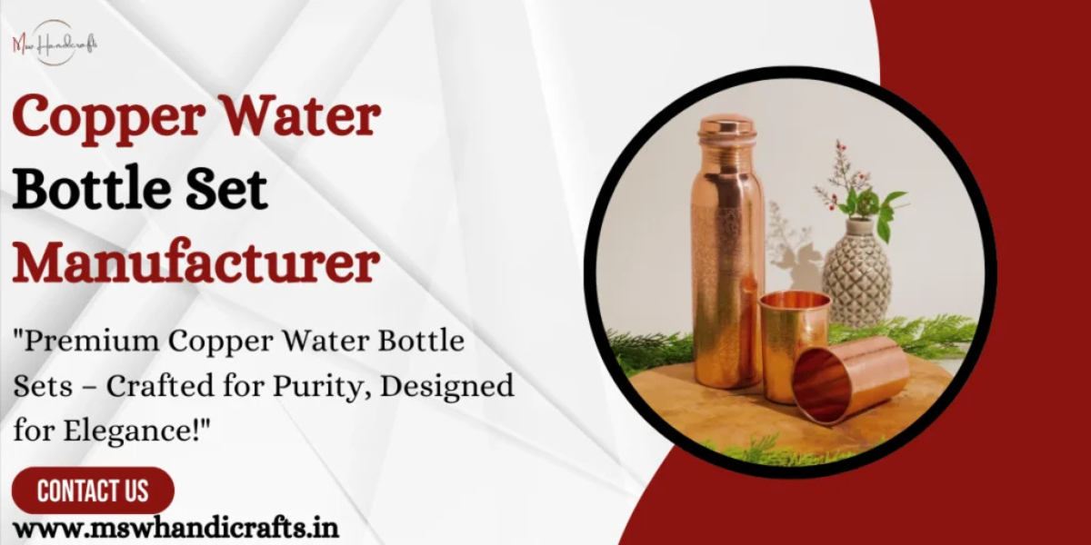 Copper Water Bottle Set Manufacturer in India