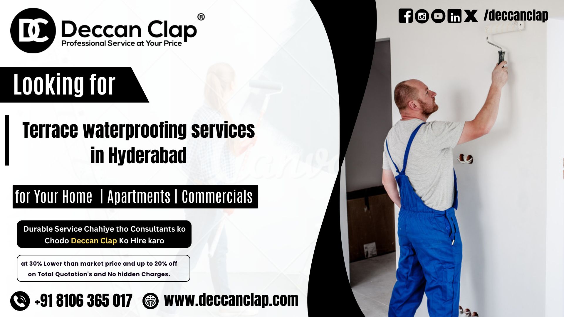 Terrace waterproofing services in Hyderabad