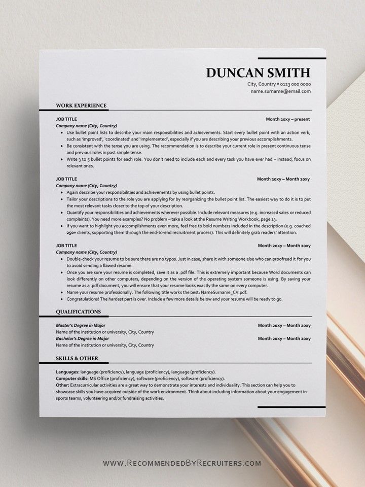 What is the Best CV Design for ATS