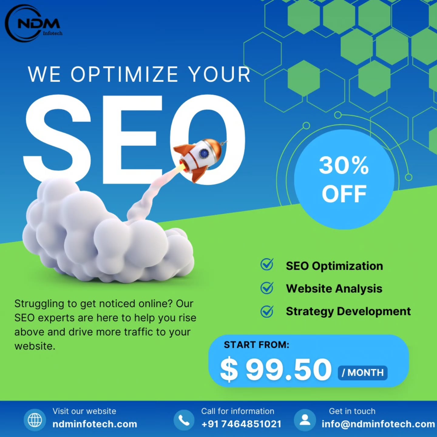 Boost Your Online Presence with NDM Infotech: Noida’s Trusted Partner for Instagram Growth & Website Redesign