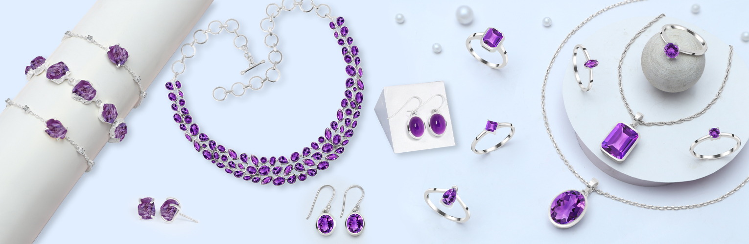 Amethyst jewelry For Stress Alleviation And internal Peace