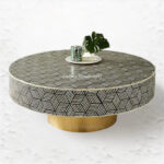 Elevate Your Living Room Decor with a Bone Inlay Coffee Table