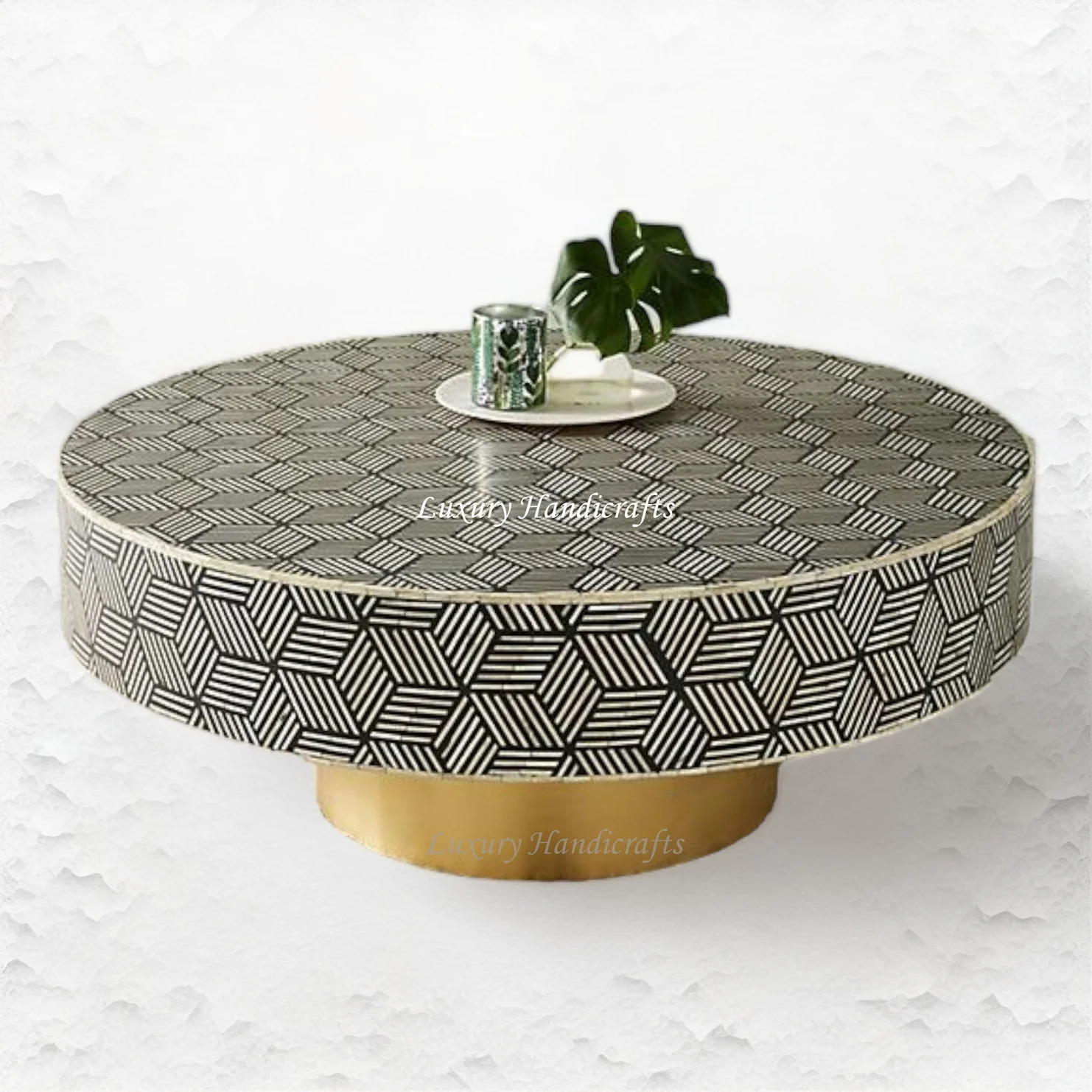 Elevate Your Living Room Decor with a Bone Inlay Coffee Table