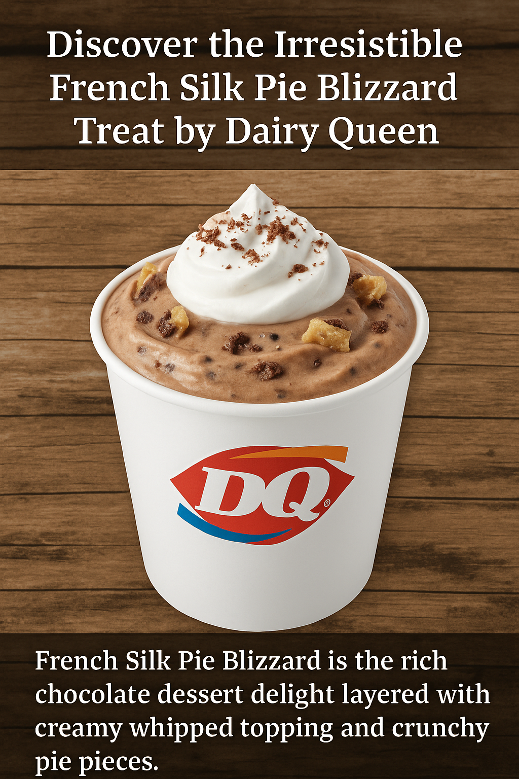 Discover the Irresistible French Silk Pie Blizzard Treat by Dairy Queen