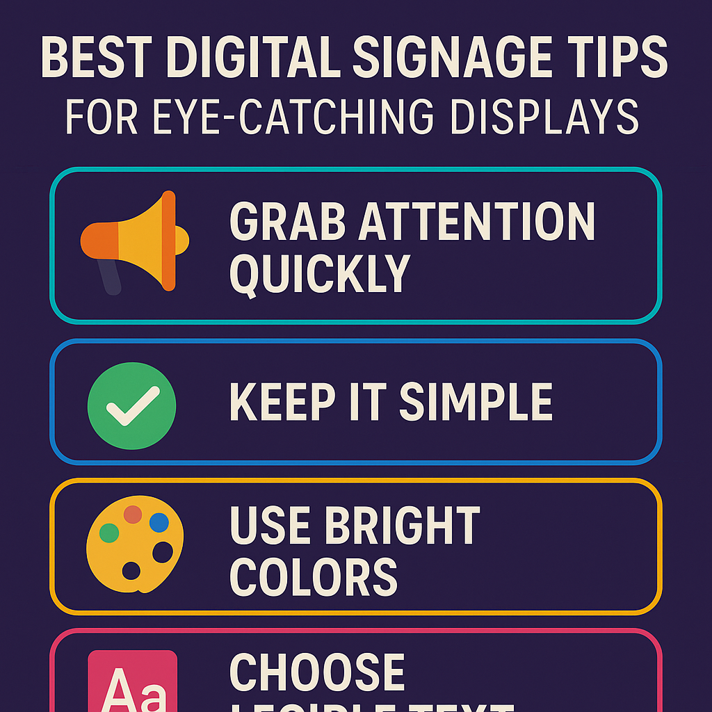 Best Digital Signage Tips for Eye-Catching Displays