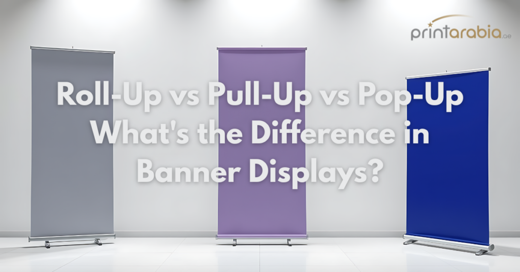Roll-Up vs Pull-Up vs Pop-Up: What’s the Difference in Banner Displays?
