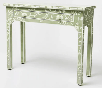 Luxury Bone Inlay Console Table – Timeless Design for Hallwa